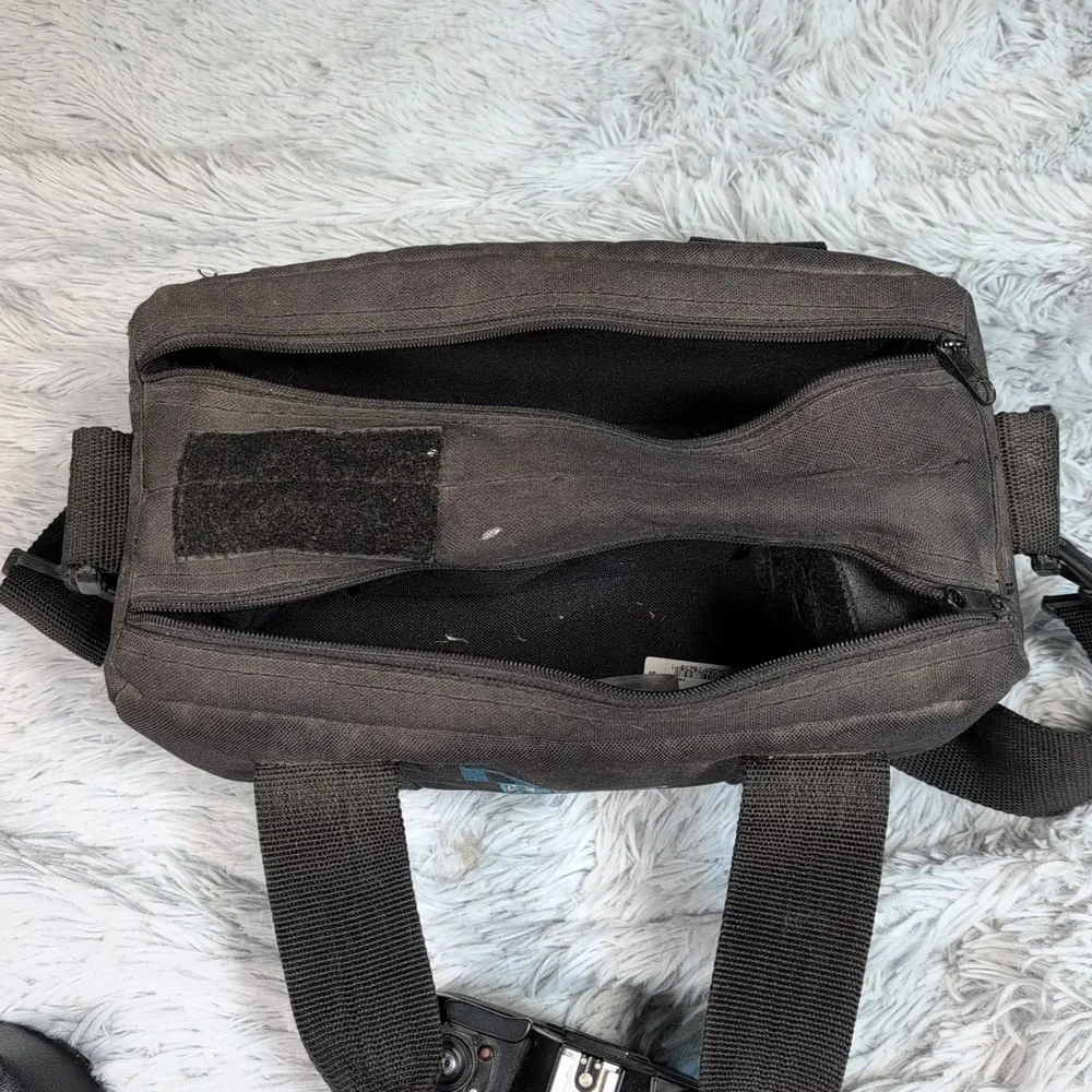 Vintage Nikon EM 35mm Film Camera Multi ‎ Lenses TriStar Filters Case Not Tested